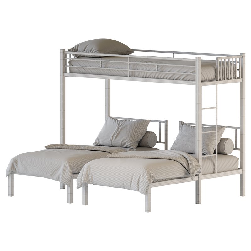 Metal Triple Bunk Beds - Image 26