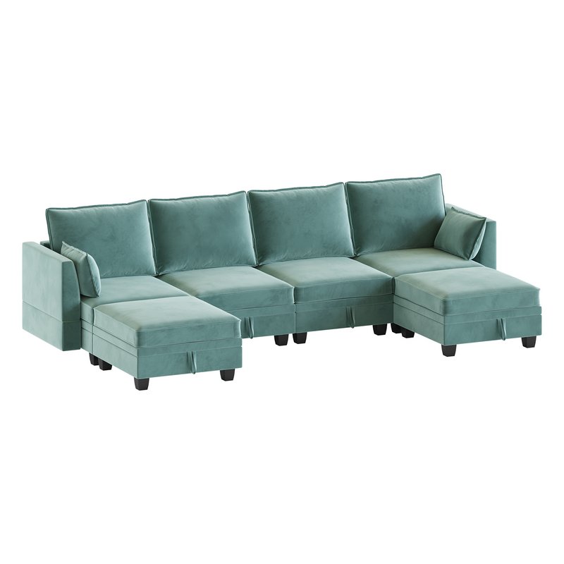 Sectional Sofa Convertible Sofa Bed - Image 2