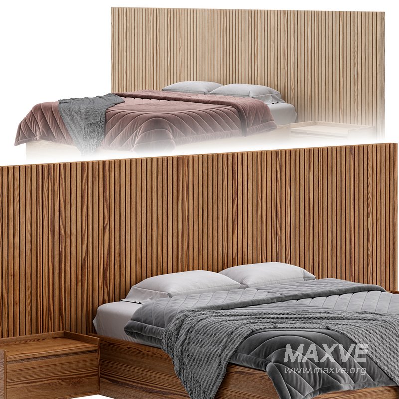 Batten White Oak King Plinth-Base Storage bed - Image 27