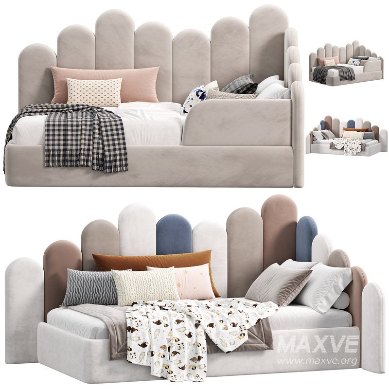 ADULT SINGLE BED ARIA 02 SNOWY - Image 1