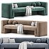 MATRA DEEP TEAL VELVET SOFA BY CB2 - Thumbnail 1