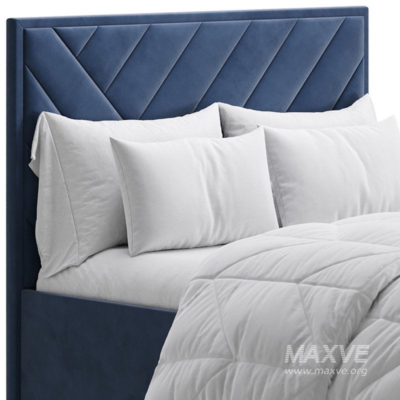 House Beautiful Jay Velvet-Finish Ottoman Bed - Image 3