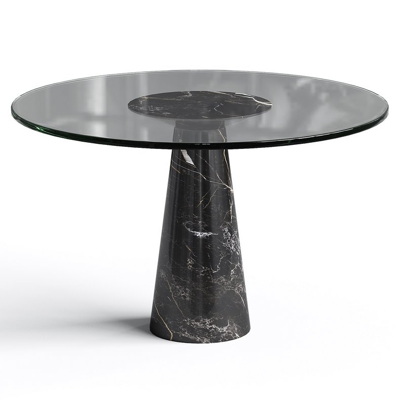 Angelo Mangiarotti Round Pedestal Dining Table - Image 2