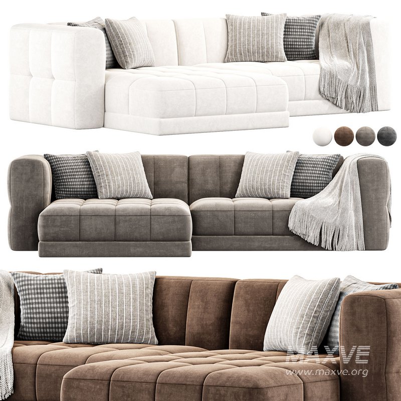 Tavi 2 Piece Laf Sectional Sofa By Highfashionhome - Image 1