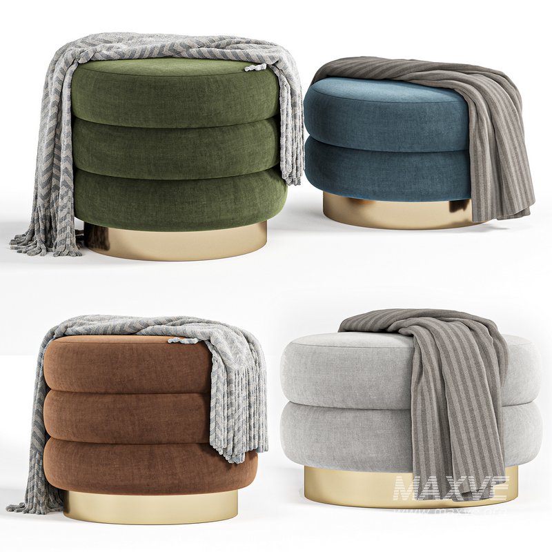 9235 CHIGNON Poufs by Vibieffe - Image 1