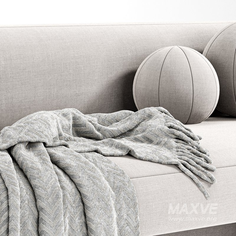 MATRA DEEP TEAL VELVET SOFA BY CB2 - Image 4