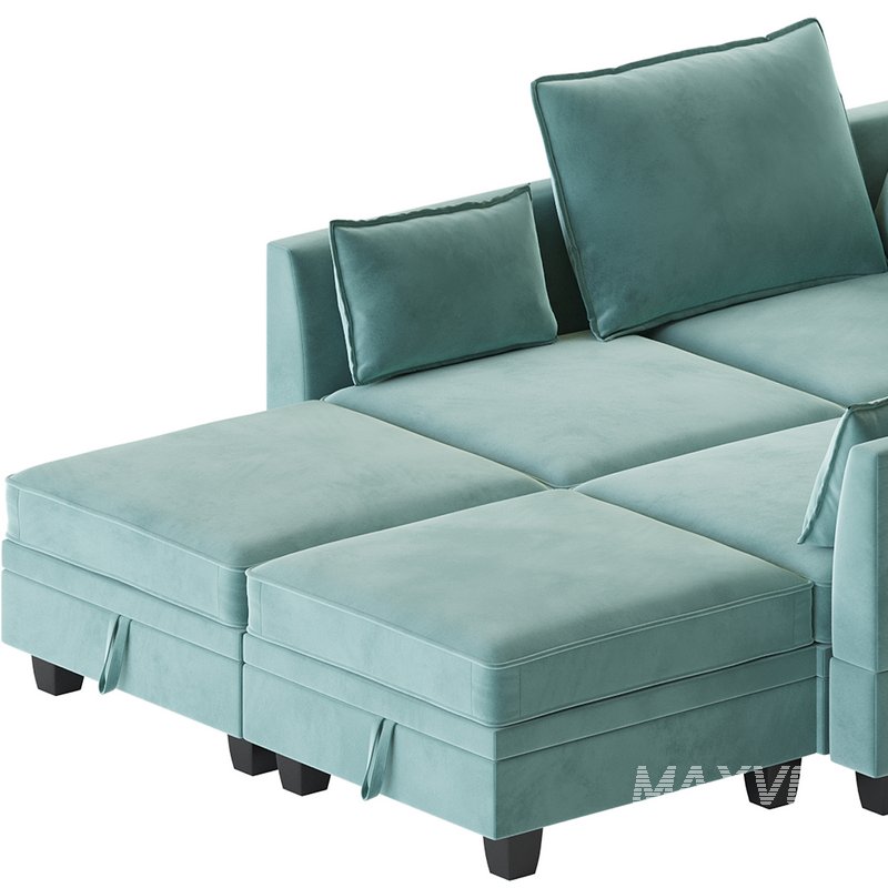 Sectional Sofa Convertible Sofa Bed 2 - Image 4