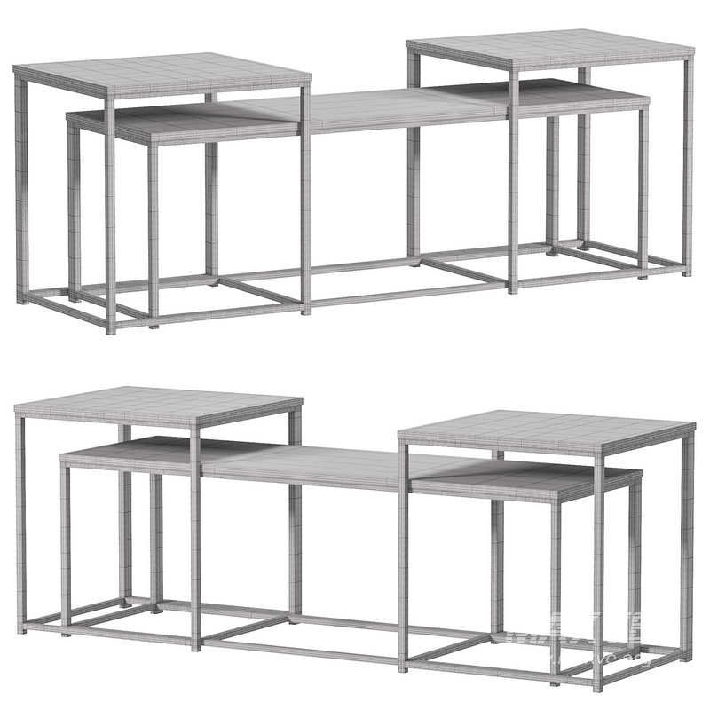 Yarlow Table Set Of 3 By Furnitureden - Image 3