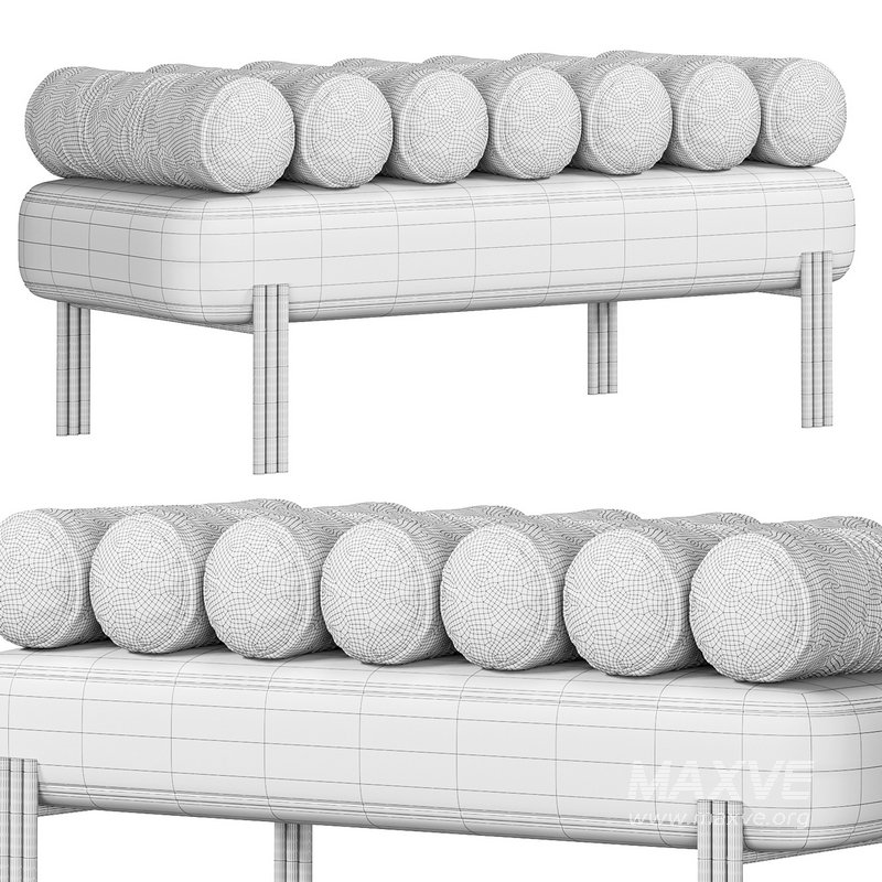 Oxley Savona Brushed Brass Bench - Image 3