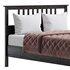 HEMNES Bed frame dark gray stained - Thumbnail 5