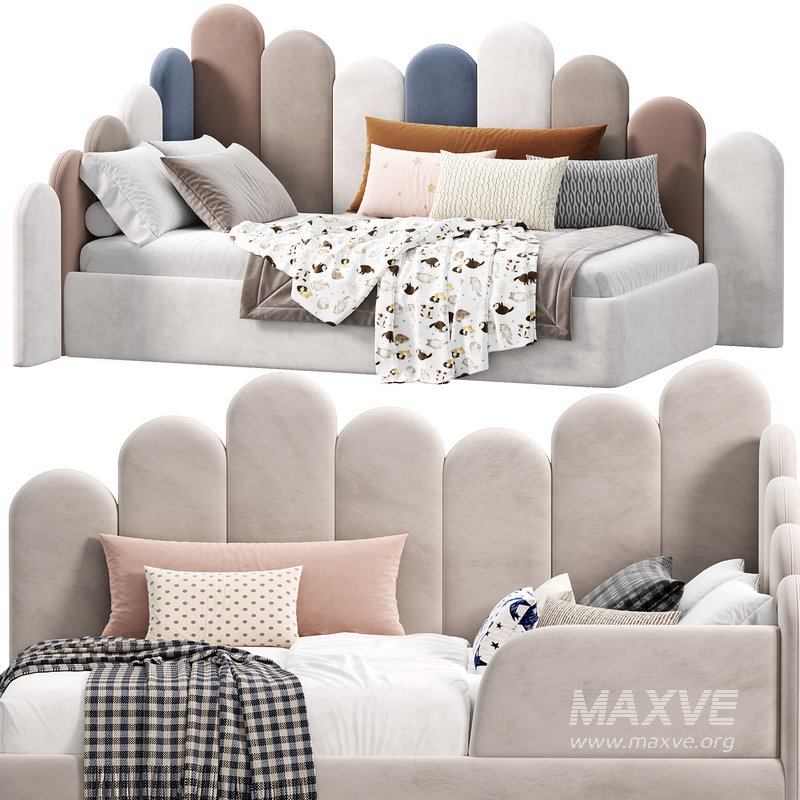 ADULT SINGLE BED ARIA 02 SNOWY - Image 3