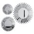 Starburst Silver Round Modern Mirror - Thumbnail 2