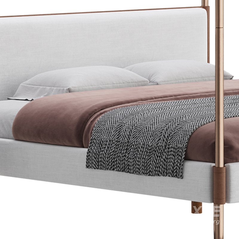 Gracia King Upholstered Canopy bed - Image 3