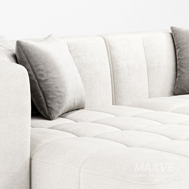 Tavi 2 Piece Laf Sectional Alcala Graphite Sofa - Image 3
