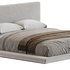 Cesar Suede Fabric Contemporary Minimalist Bed - Thumbnail 4