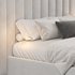 Pablo Cream Velvet Queen Bed - Thumbnail 3