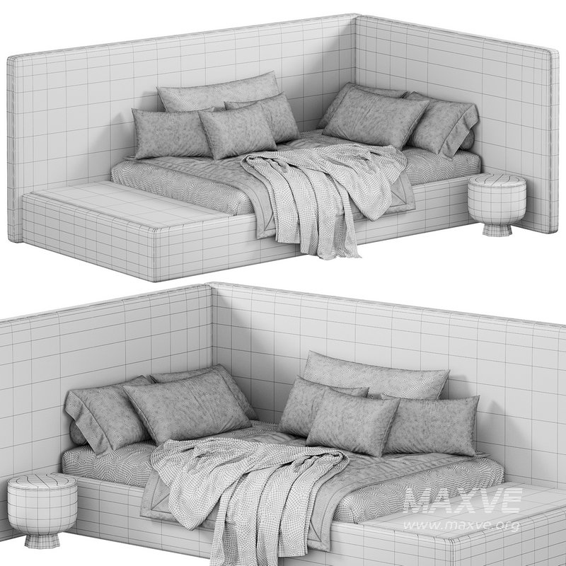 Bed Bagel 2000/1200 by koza home - Image 3