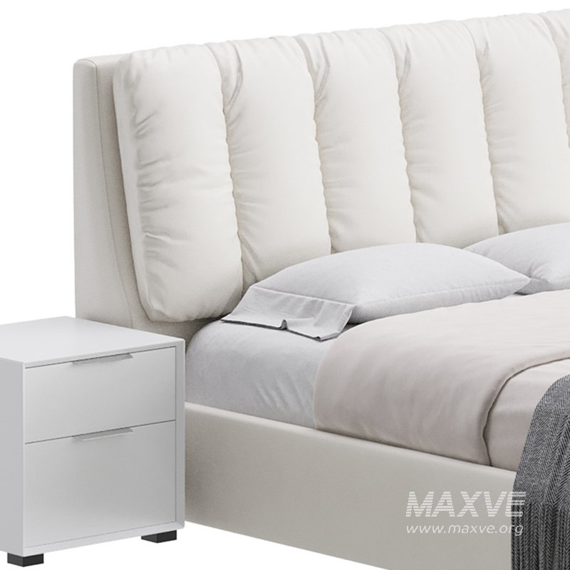White Modern Twin Bed - Image 6