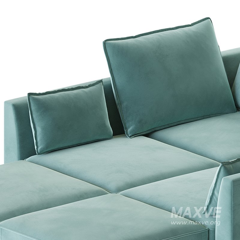 Sectional Sofa Convertible Sofa Bed 2 - Image 2
