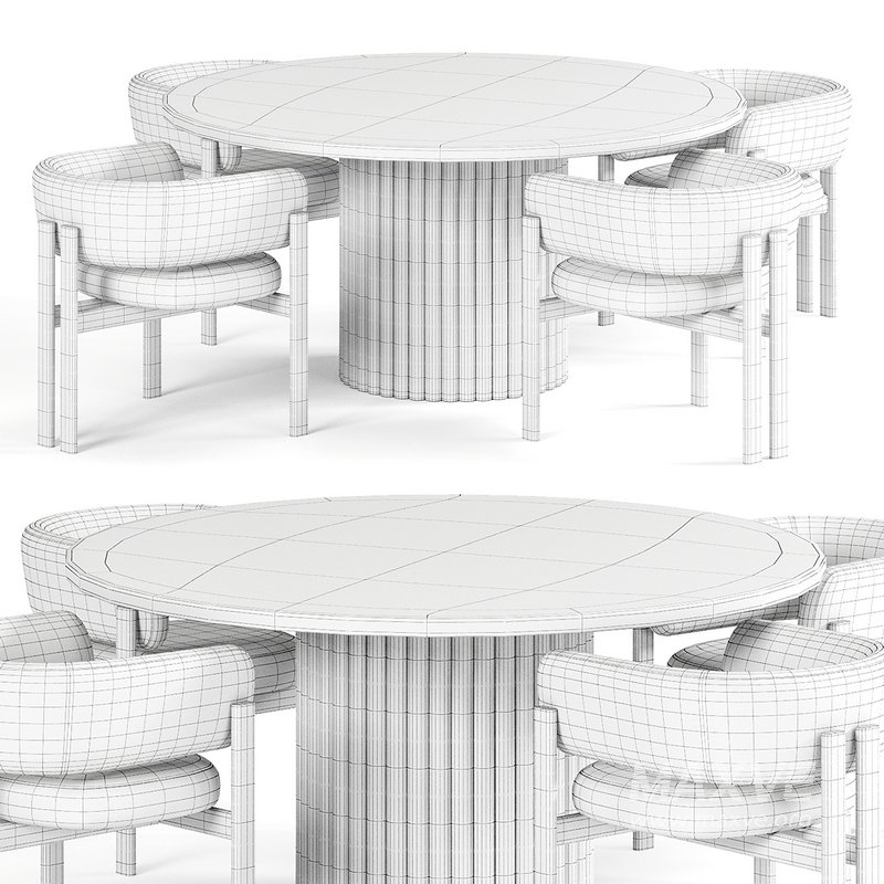 Bakergo Dining Table- Bay Chair - Image 4