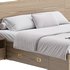 Brown Wooden Panel Bed - Thumbnail 7