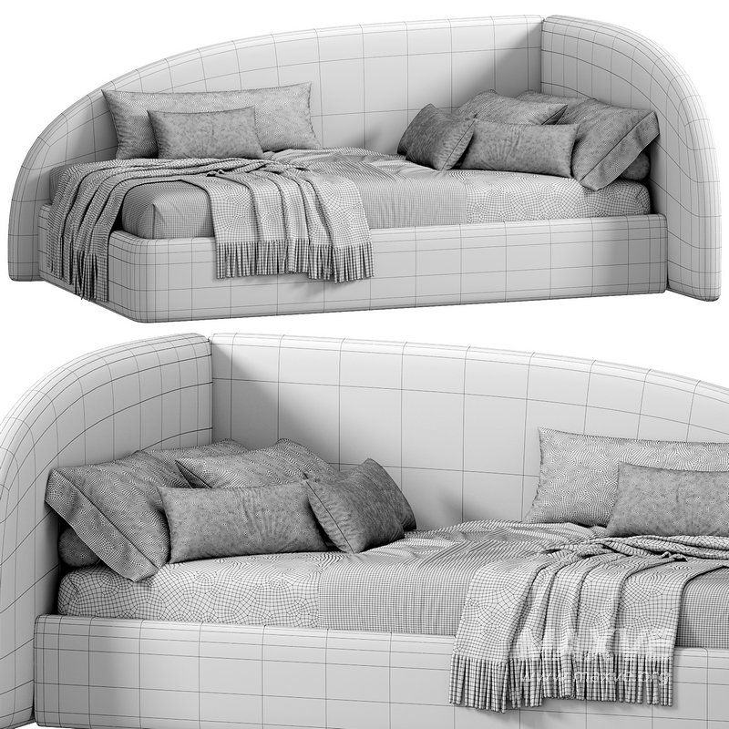 Amelia Bed LEFT Velutto by etomebel - Image 4