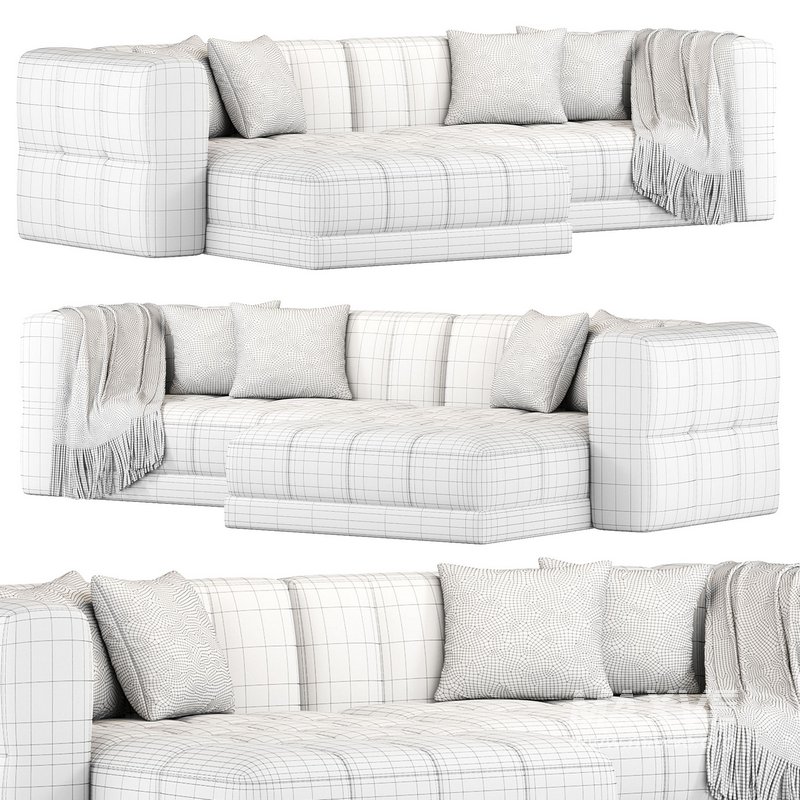 Tavi 2 Piece Laf Sectional Sofa By Highfashionhome - Image 2