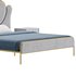Glam Upholstered Headboard Bed - Thumbnail 3