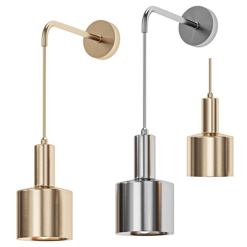 Colgando Gold Tone Wall Lamp - Image 3