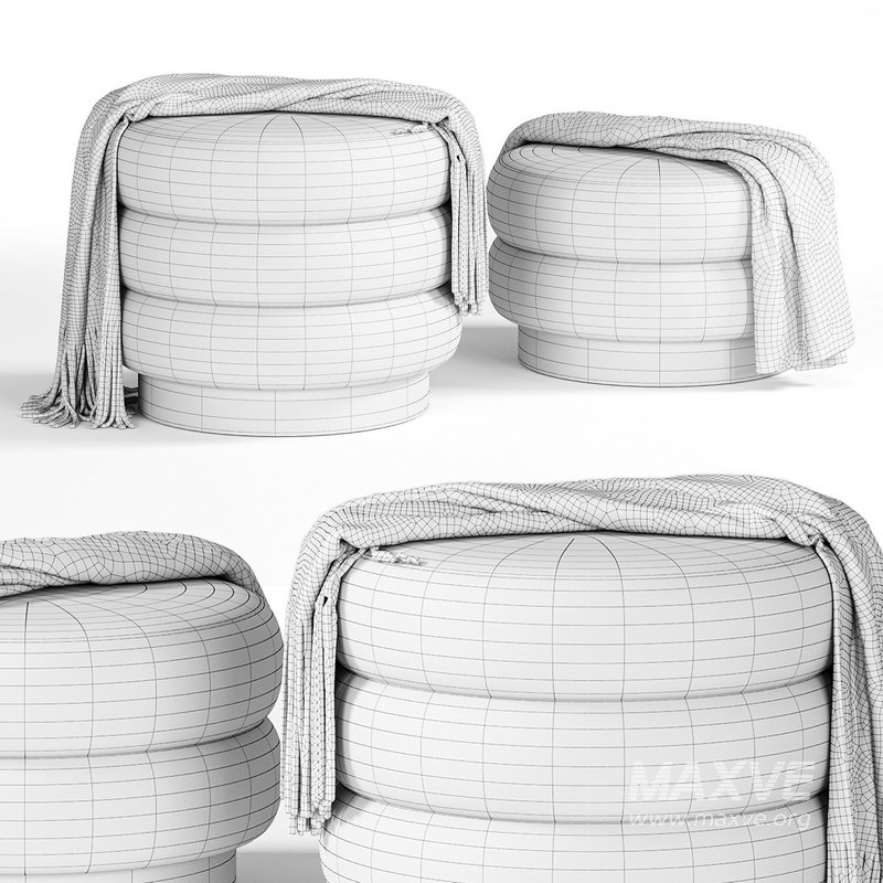 9235 CHIGNON Poufs by Vibieffe - Image 4