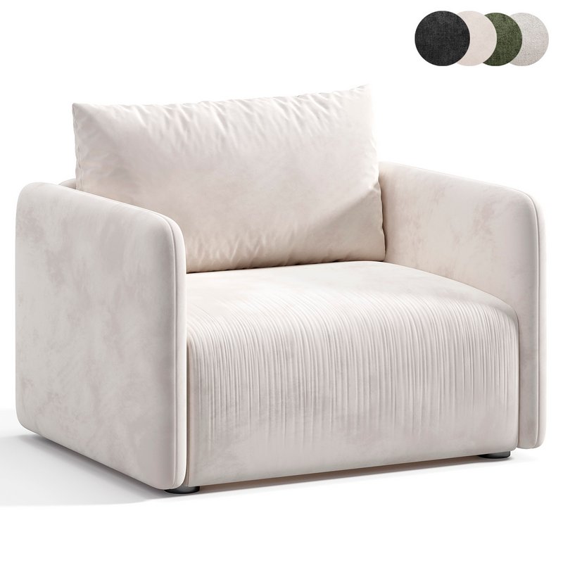 Offset armchair - Image 3