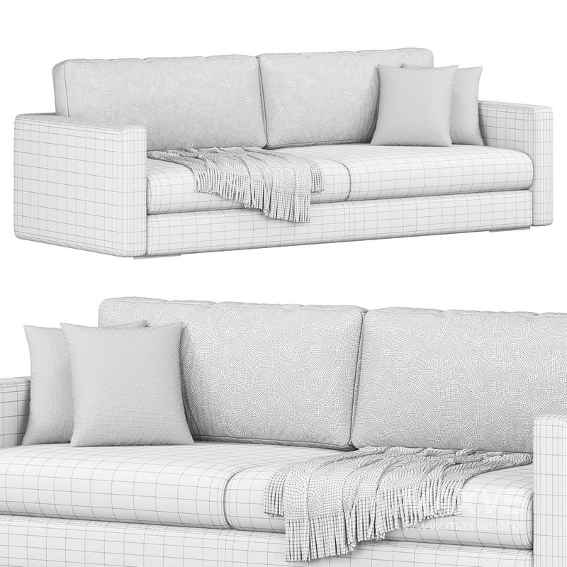 Magnum 3 Seater Fabric Sofa By Flexform - Image 4