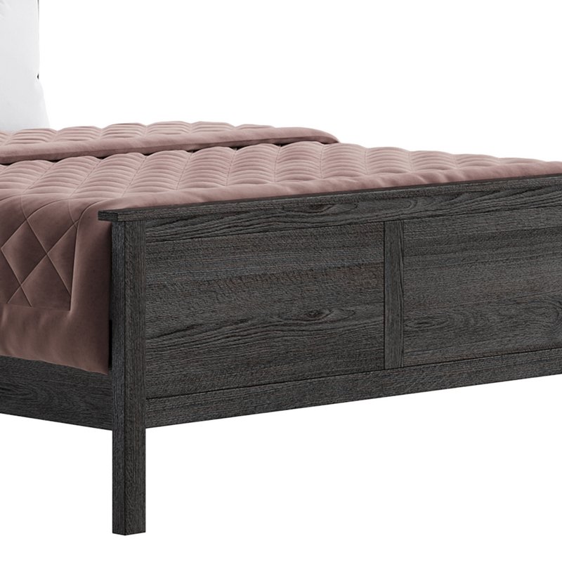HEMNES Bed frame dark gray stained - Image 2