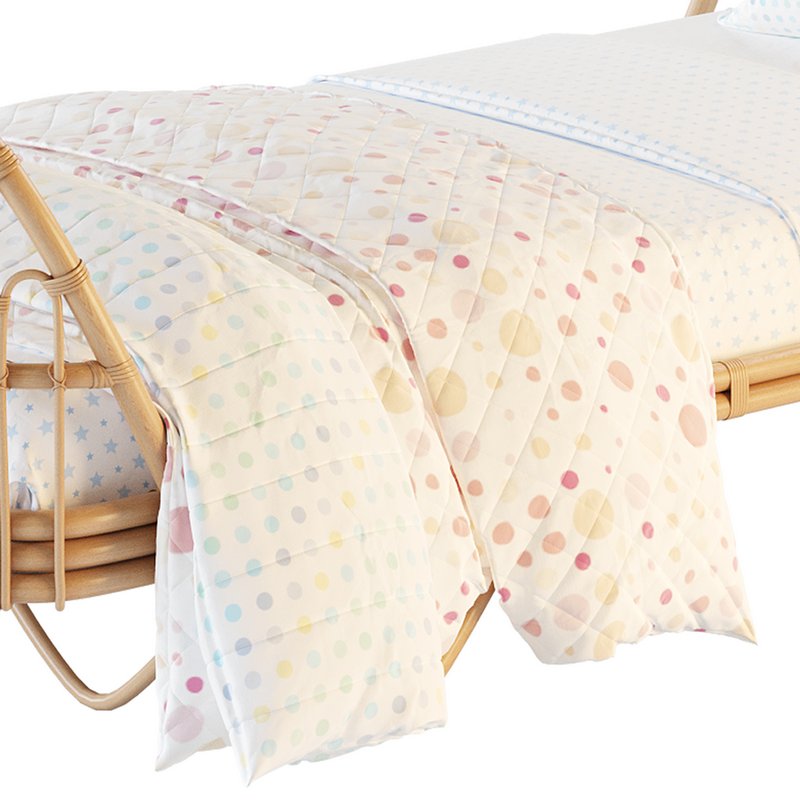 Malu Vintage Rattan Bed - Image 3