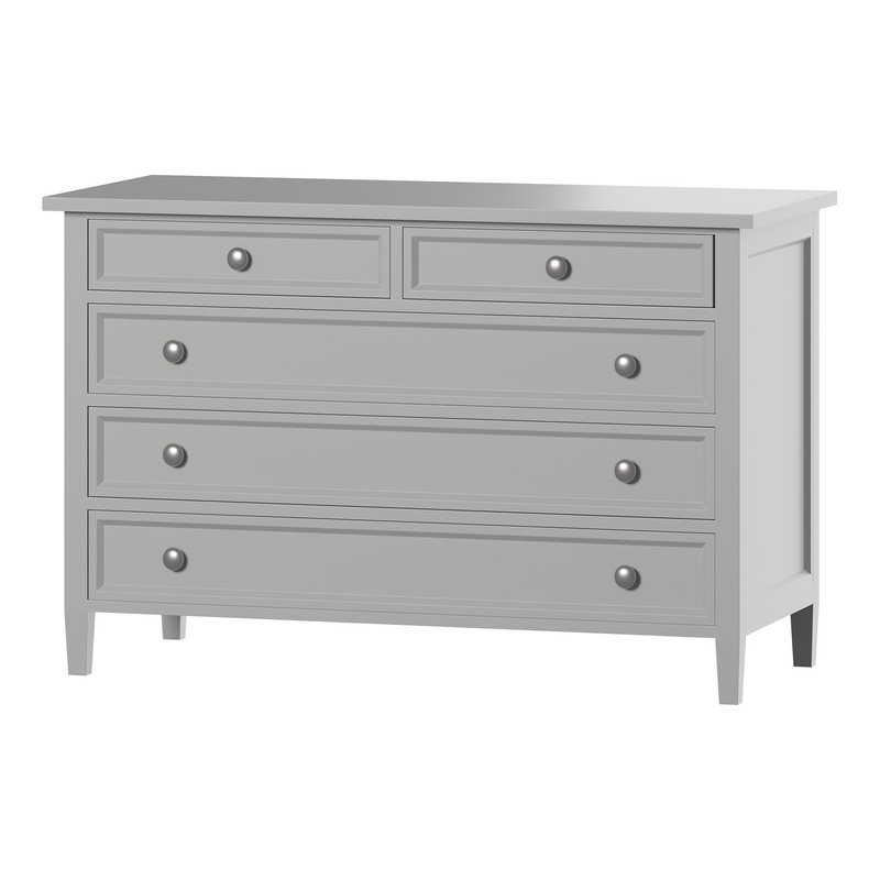 Harbor Grey 5-Drawer Dresser - Image 3