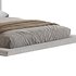 Cesar Suede Fabric Contemporary Minimalist Bed - Thumbnail 2