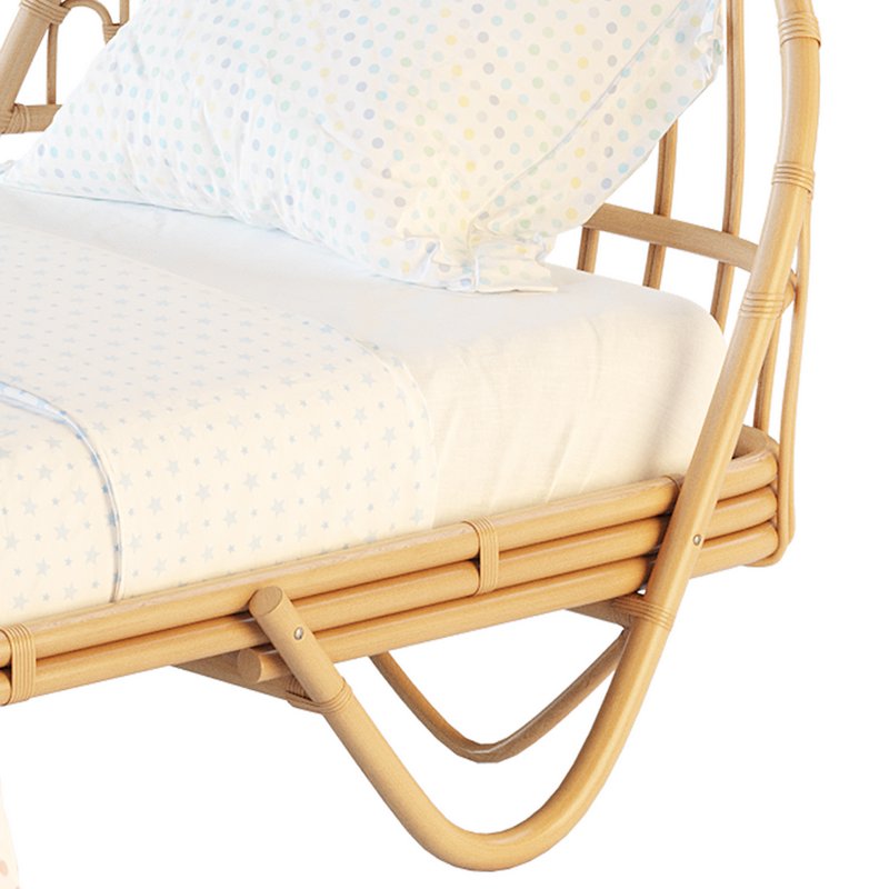 Malu Vintage Rattan Bed - Image 5