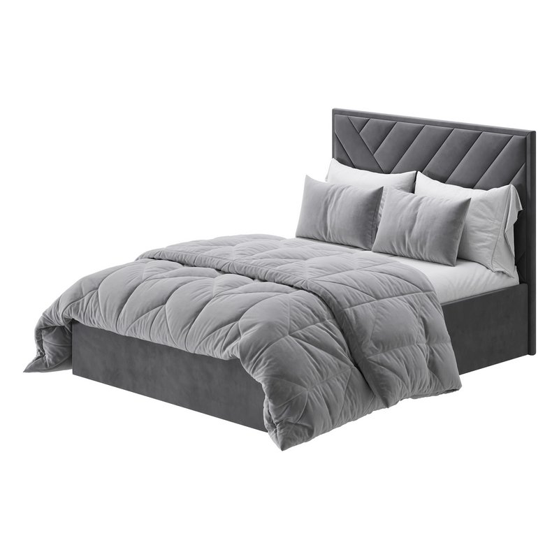 House Beautiful Jay Velvet-Finish Ottoman Bed - Image 5