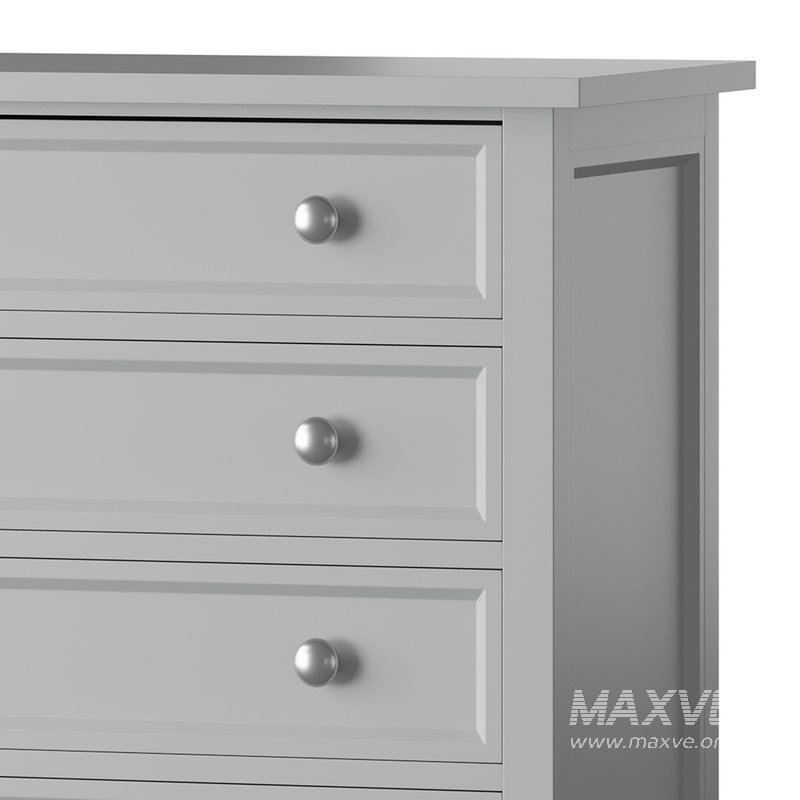 Harbor Grey 5-Drawer Chest - Image 5