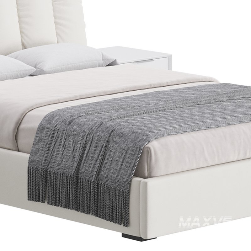 White Modern Twin Bed - Image 4