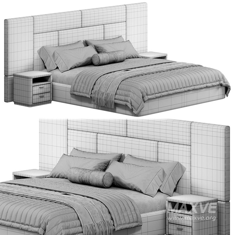 Beckham Bed, Abbington Charred Brown By Highfashionhome - Image 3