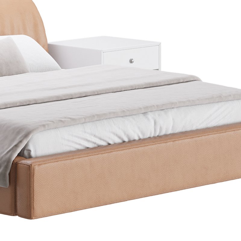 Brown Genuine Leather Bed - Image 9