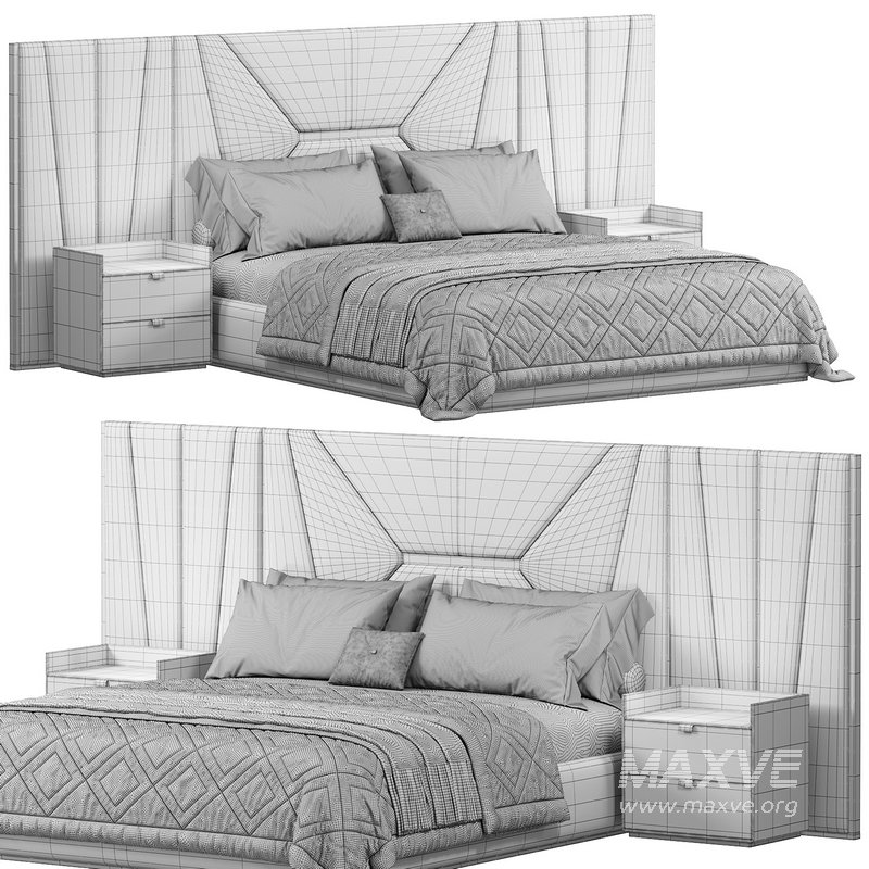 AMBER BEDROOM LUXURY FURNITURE Bed by saberjewels - Image 4