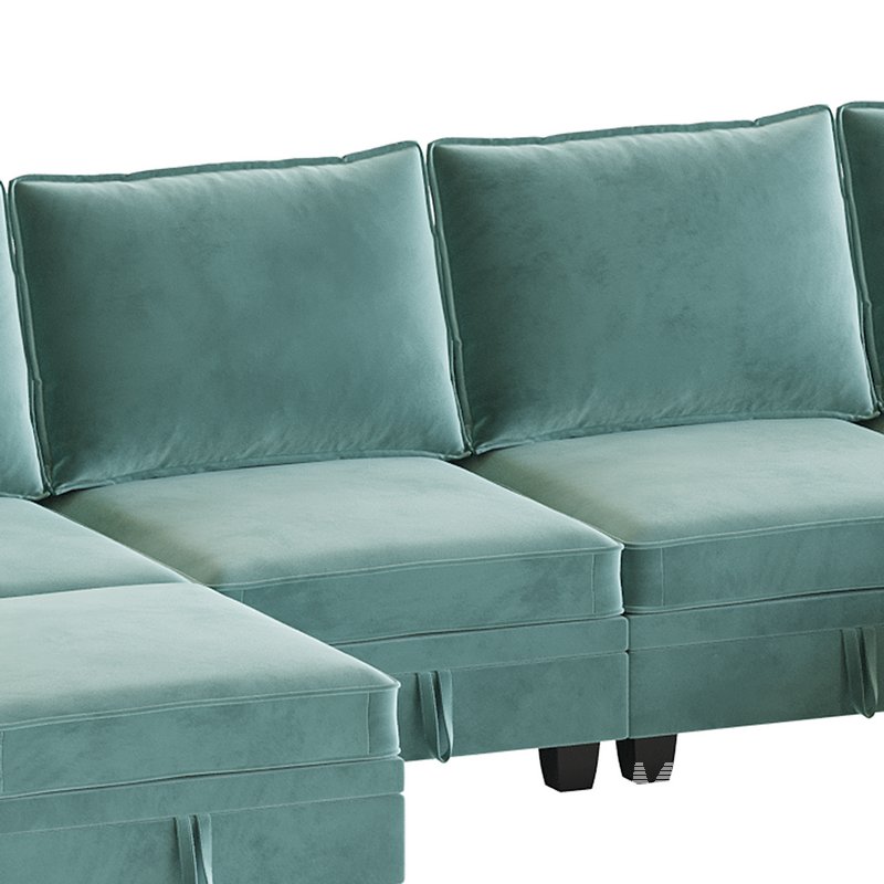 Sectional Sofa Convertible Sofa Bed - Image 5