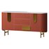 Modern Metal Sideboard Credenza with Three Drawers Narrow Size - Thumbnail 6