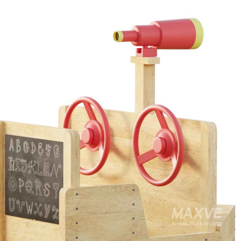 ADMIRAL WOODEN PLAY BOAT - Image 6