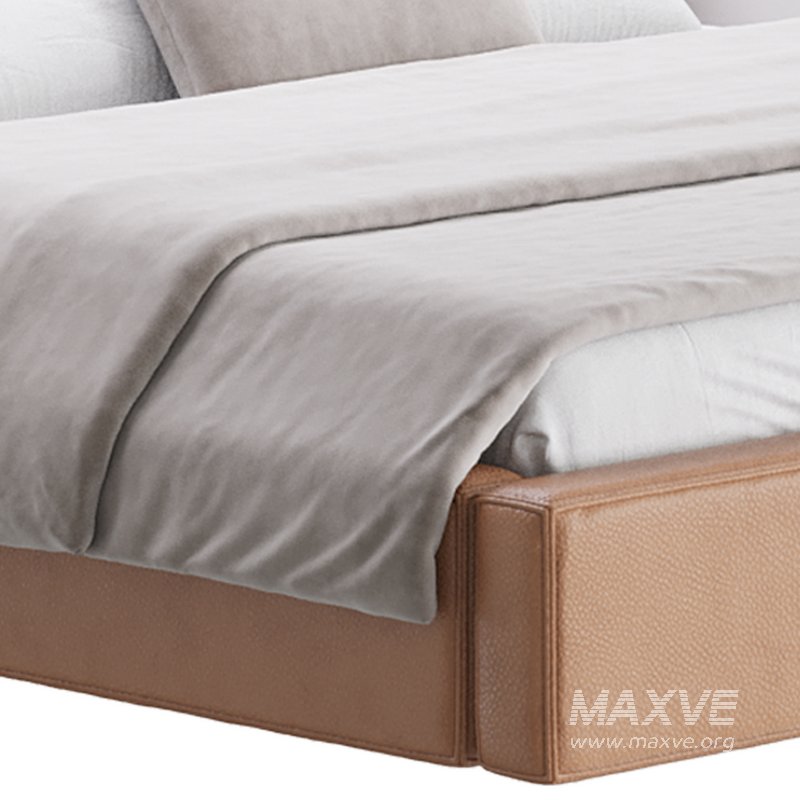 Brown Genuine Leather Bed - Image 10