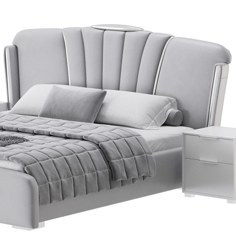 Grey Modern Bed - Image 8