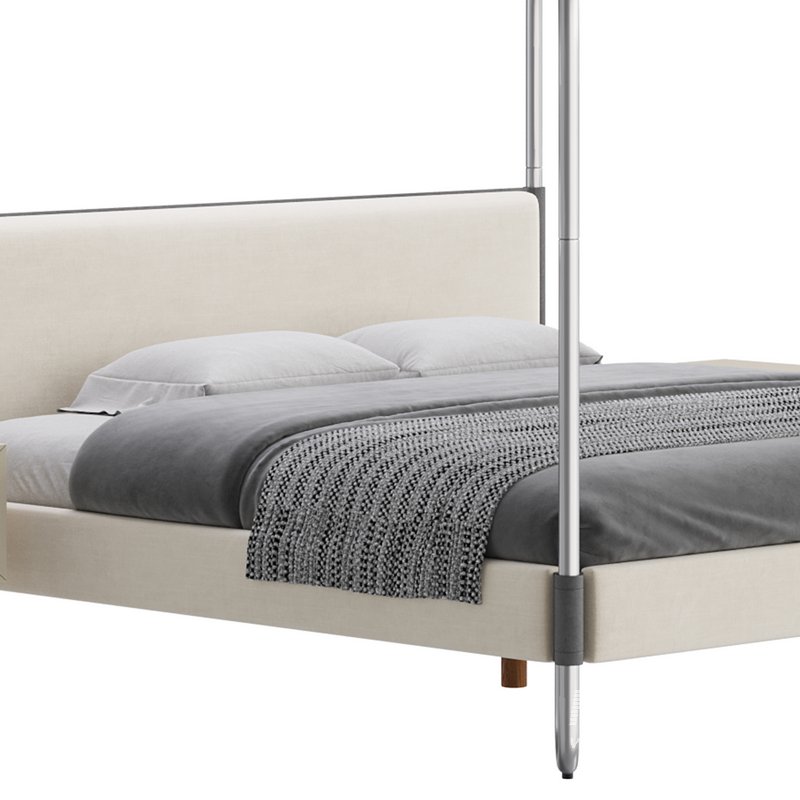Gracia King Upholstered Canopy bed - Image 8