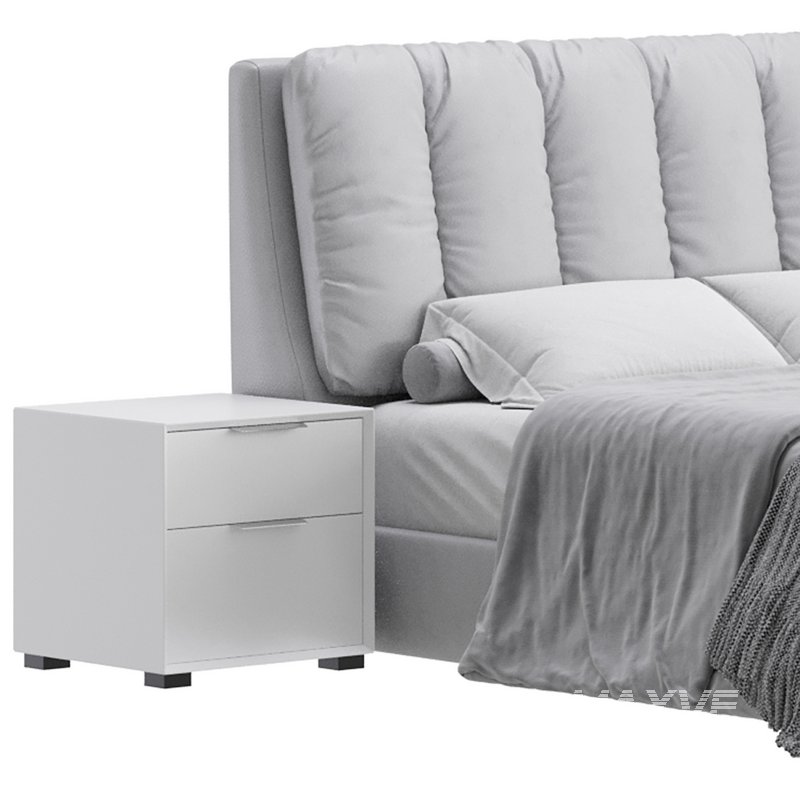 White Modern Twin Bed - Image 8